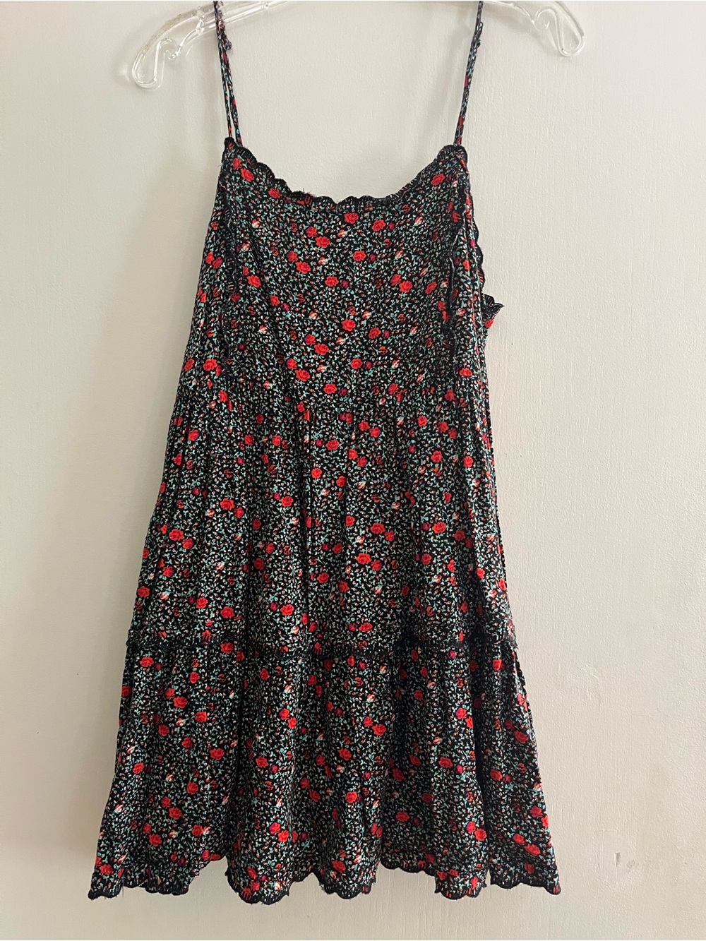 Urban Outfitters Dark Cottagecore Ditsy Floral Babydoll Dress Size Medium
